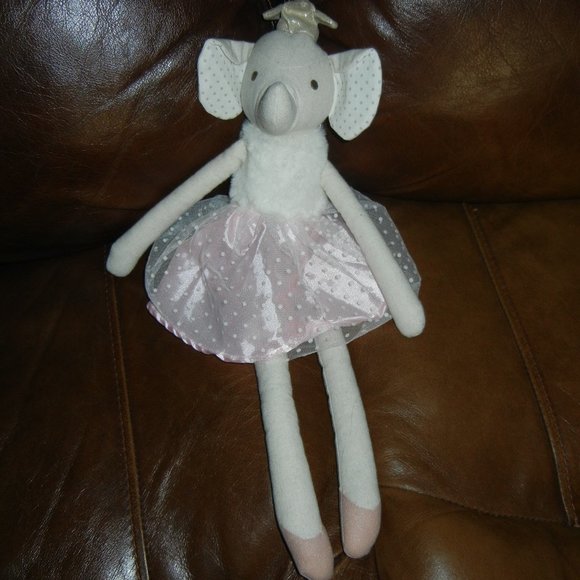 Orange Tree Kids Cloth Ballet Pink Tutu Elephant Ballerina Plush Doll 18”  🩰 - Picture 1 of 3